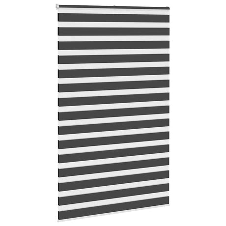 VidaXL zebra roló 150x200 cm szövet szélesség 145,9 cm fekete