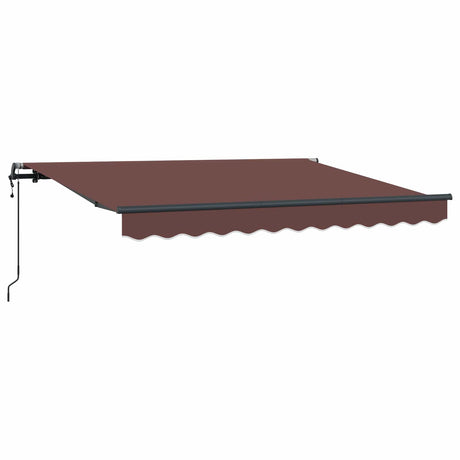 Vidaxl uitschuifbare luifel bruin 250 x 200 cm stof