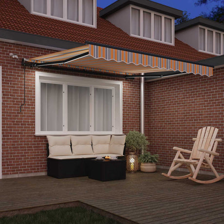 Vidaxl uitschuifbare luifel meerkleurig 300 x 250 cm polyester