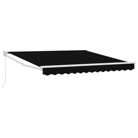 Vidaxl uitschuifbare luifel zwart 300 x 250 x 165 cm