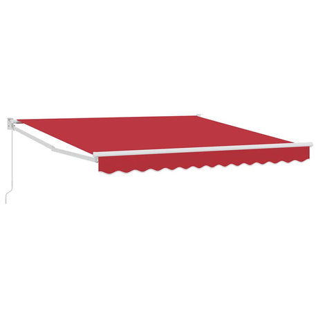 Vidaxl uitschuifbare luifel rood 300 x 250 cm