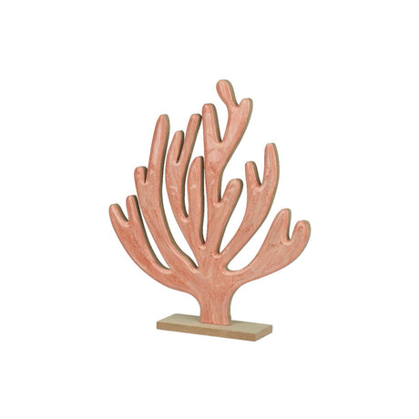 Decoris deco coral sobre base de madeira 5x24x27,5cm