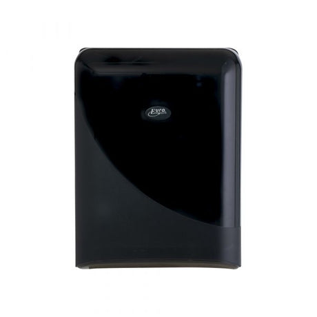 Folded towel dispenser black