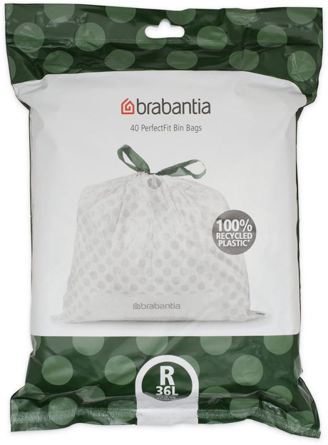 Brabantia perfectfit garbage bags - 36 l - code r - 40 pieces