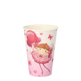 Papstar sett med 10 drikkekopper liten danser papp 0,2l ã˜7x9,7cm