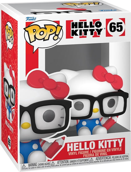 Funko pop sanrio: hello kitty - hello kitty (nerd) pop #65