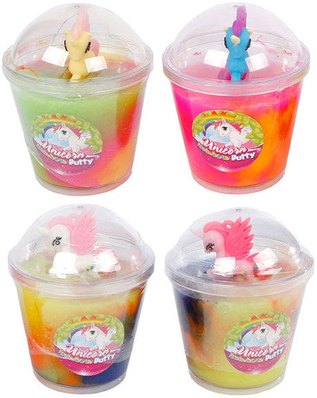 Ty Beanie Boos Rainbow Puddles the Unicorn with Figure.