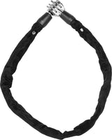 Kryptonite keeper 465 combination lock - chain with integrated combination lock - bicycle chain lock - electric bicycle lock - 65 cm - steel - black