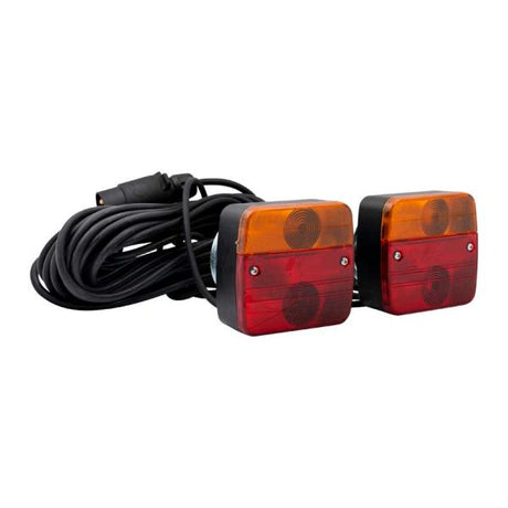 Trailergear Beliichtung Set 7,5m 7-Pol + Magnéit