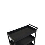 Open tool trolley, black