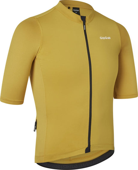 Gripgrab - ride cycling shirt short sleeves summer cycling shirt cycling jersey - mustard yellow - men - size s