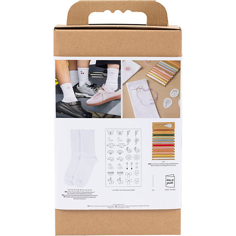 Creativ company https: www.cchobby.nl hobbyset-embroidery-socks-white-1-box