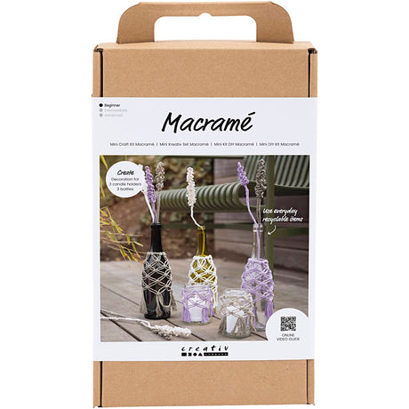 Creativ Company hobby set macrame glass decoration