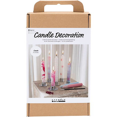 Creativ company https: www.cchobby.nl hobbyset-candles-decorating-decorated-pointed-candles-white-1-box