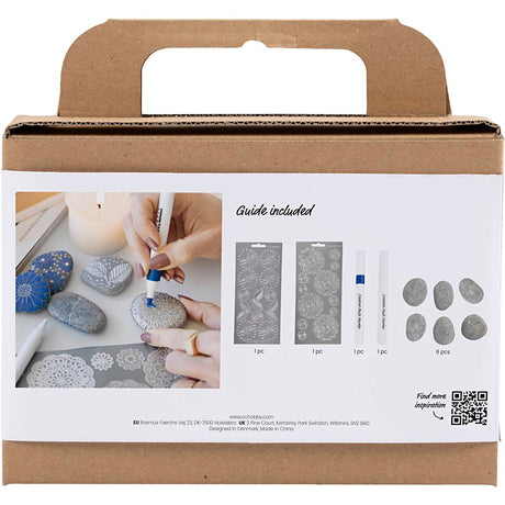 Kreativunternehmen https: www.cchobby.nl mini-hobbyset-steen decoration-blue-1-box