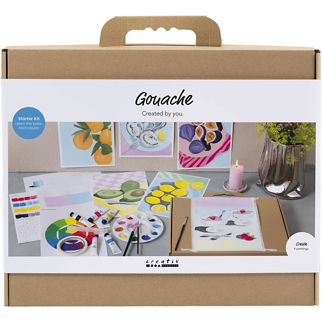 Creativ company https: www.cchobby.nl starter-hobbyset-gouache-paintings-diverse-colors-1-box