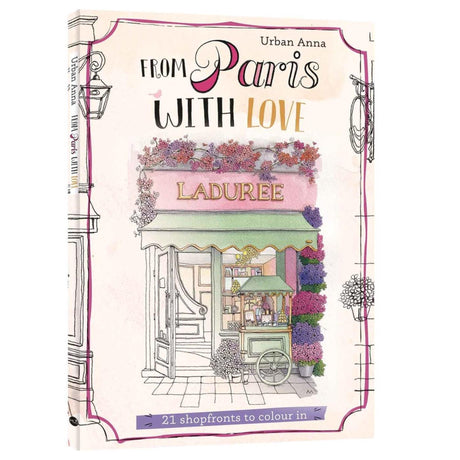 Publisher Kluitman from Paris with love shop fronts coloring book