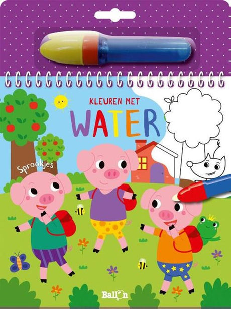 Colorir balões com água: contos de fadas. 3+