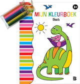 De Ballon Faarfbuch mat Bläistëfter - Dinosaurier
