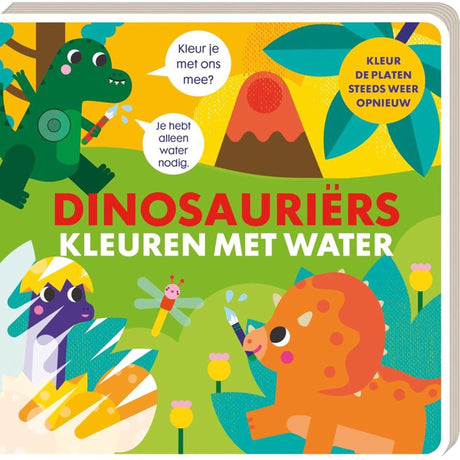 Képes könyvek színező vízzel - dinoszauruszok