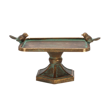 Esschert design aged metal bird bath m