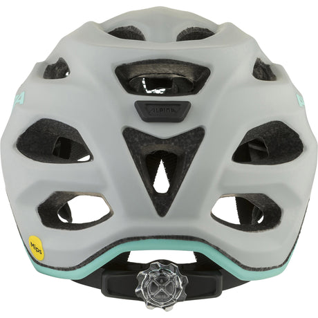 Roupa esportiva olímpica alpina capacete infantil esportivo apax jr. mips 51-56 cinza turquesa fosco