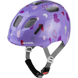 Olympic sportswear alpina sports children's helmet ximo 2 purple hearts 47-51 gloss