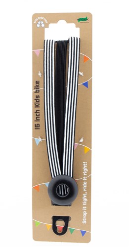 Triúr strap leathan 24 orlach dubh