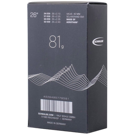 Schwalbe Inner Tube Aerothan FV SV13E 54 62-559 IB SV 40mm (1st.)
