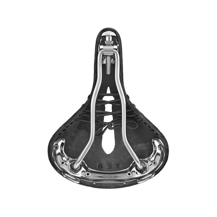 Brooks b17 krátká vyřezávaná - černá