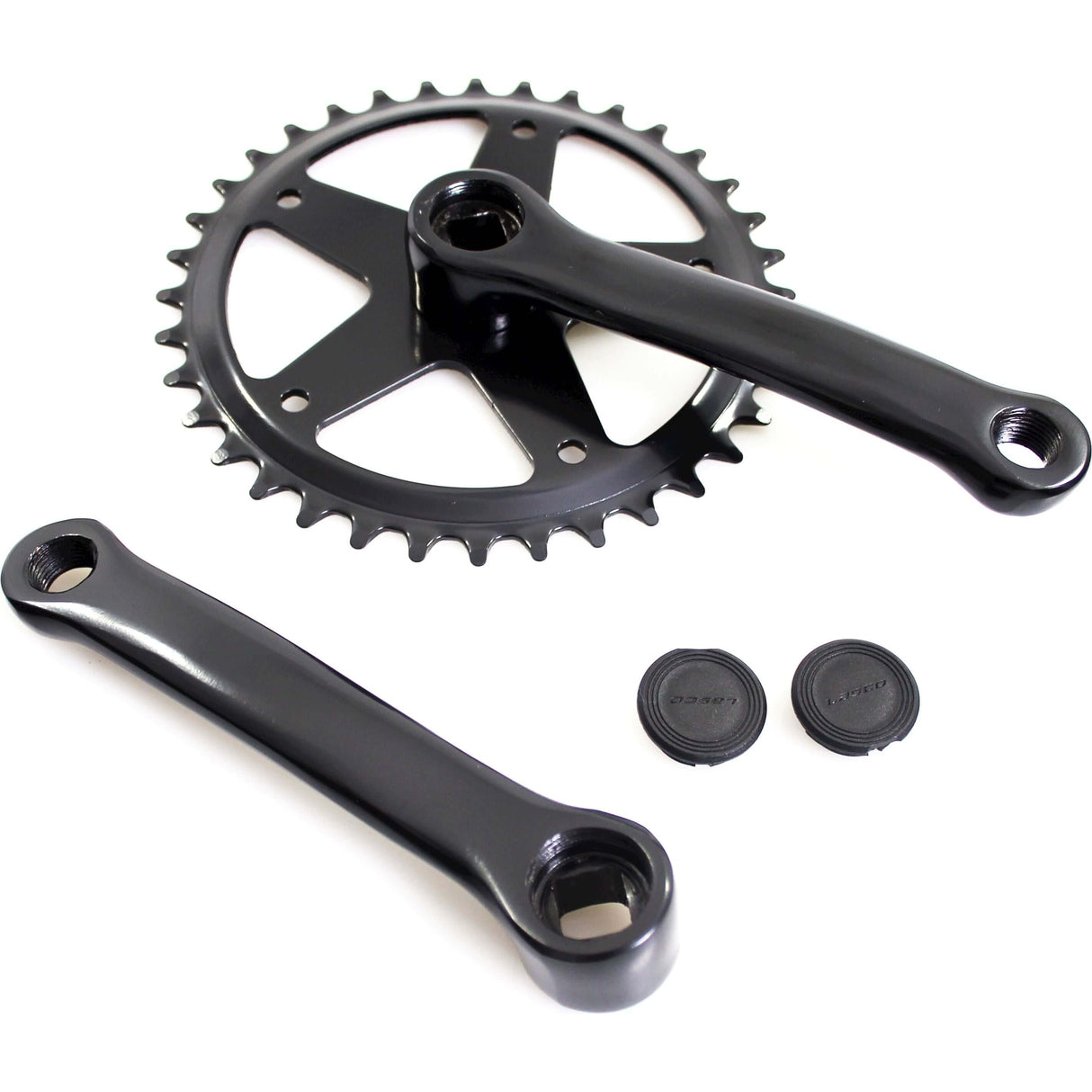 Crankset fausto 36t | 127mm | steel | black