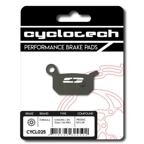 Cyclo tech schijfremblok prodisc kevlar formula 4racing