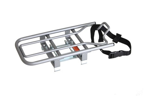 Universal E-Bike Set-Up Carrier for Child Seats Silver
