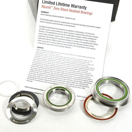 Enduro bearings headset - maxhit zero stack - 44mm 56mm (1.125'' 1.5'')