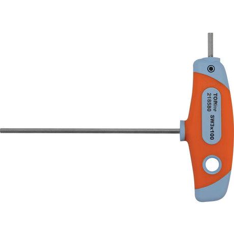 „Bernese T-Inbus“ raktas Topline SW 3mm x 100mm oranžinis