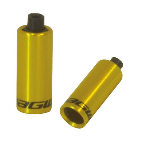 Jagwire galiniai dangteliai su gaubtu - 5 mm stabdžiai - lydinys (30 vnt) - auksas
