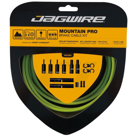Zestaw hamulcowy Jagwire Mountain Pro - organiczna zieleń