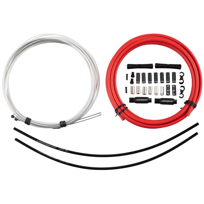 Jagwire 2x elite sealed shift kit - rdeč