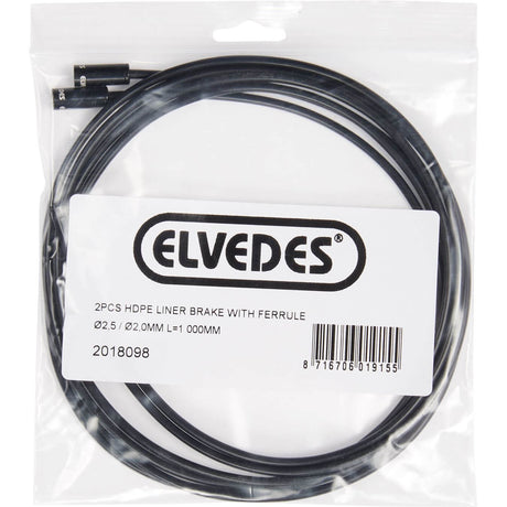 Elvedes doublure de frein 2,5 2 mm (2) 1000 mm HDPE + chapeau 2018098
