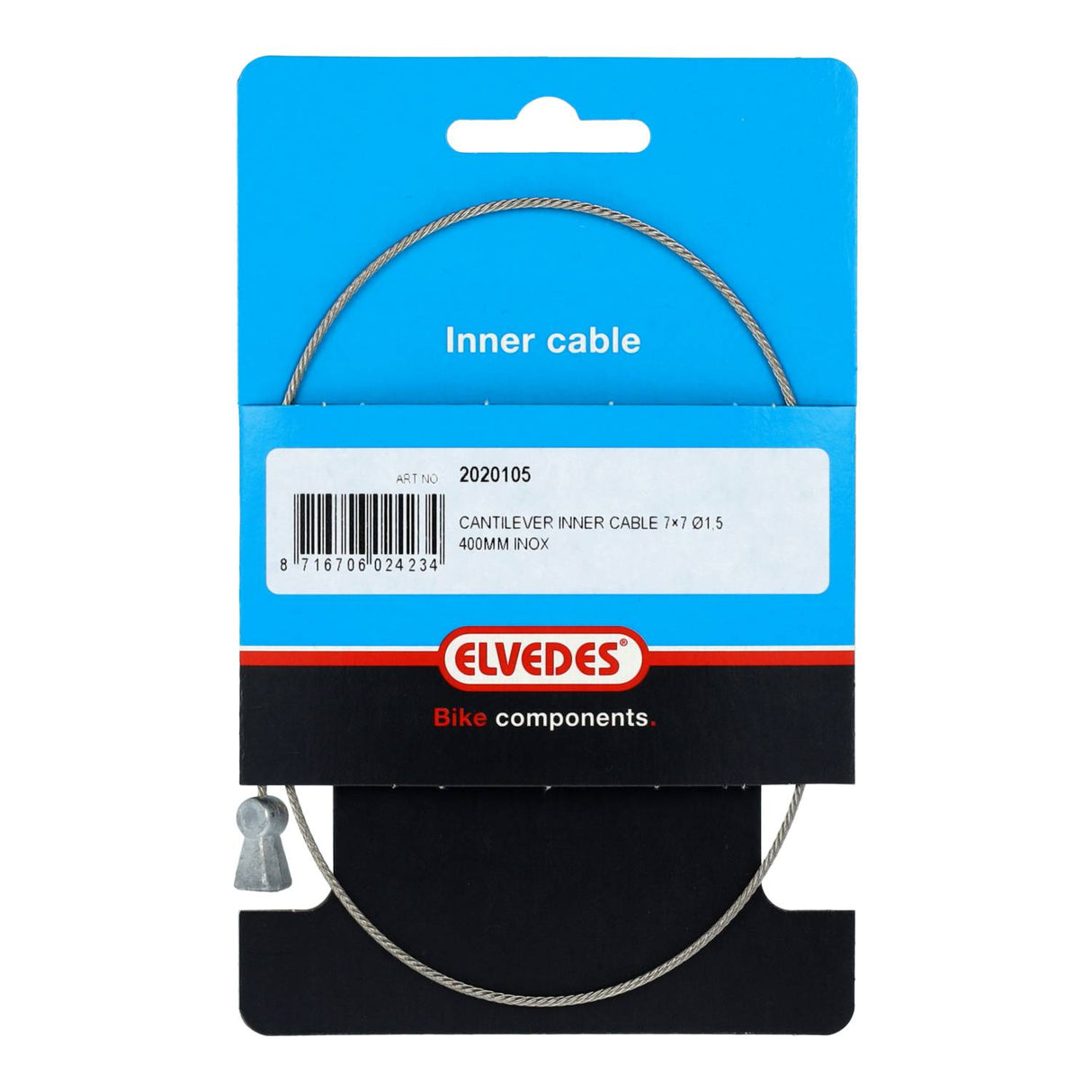 Elvedes brake inner cable cantilever �1.5mm 400mm steel