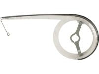 Cambio 38T chain guard, transparent black, 46 x 18 cm