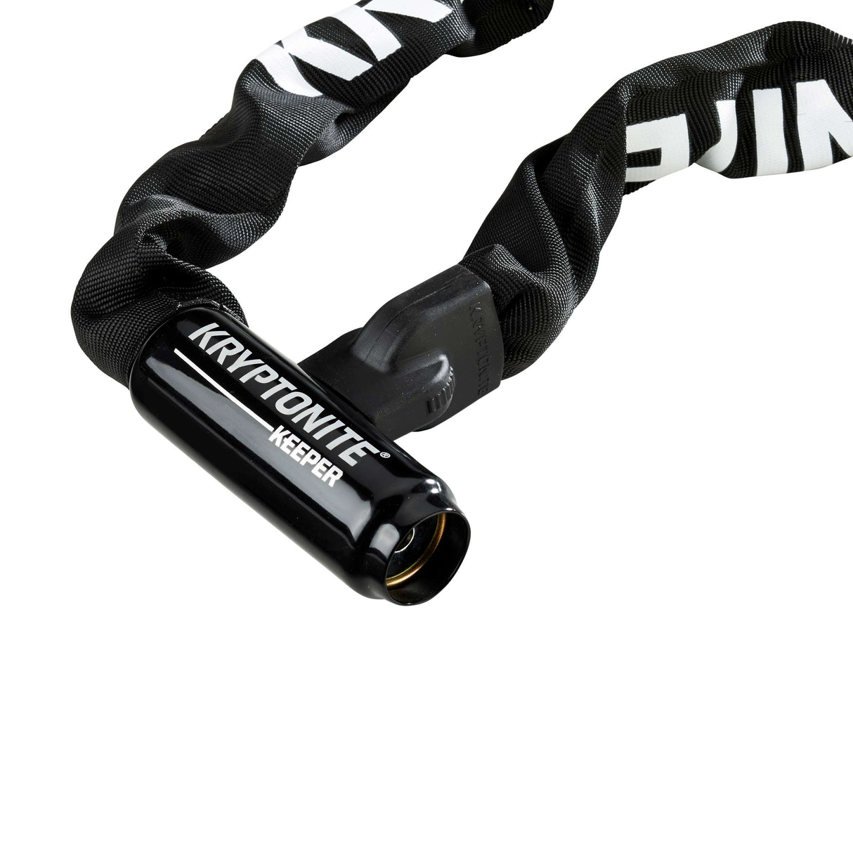 Kryptonite keeper 785 chain with integrated lock - bicycle chain lock - bicycle lock with chain for electric bicycle - 85 cm - steel - black
