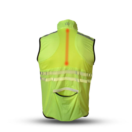 Gato Windbreaker mesh vest usb led neon yellow size XS