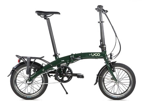 Ugo u.go bicicleta dobrável 16 polegadas go i3 nexus 3 roda livre verde musgo