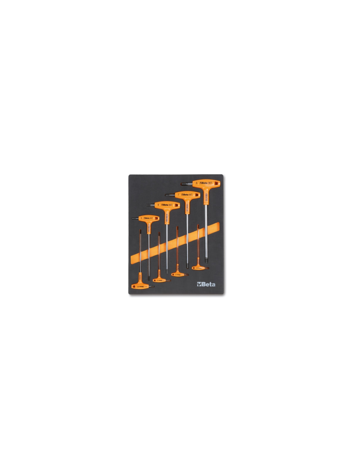 Beta, beta beta hex key set t handle 8-piece with inlay
