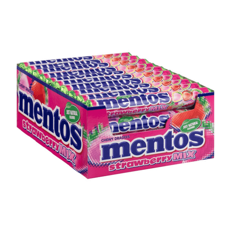 Mentos strawberry mix roll (40 pieces)