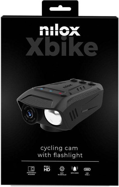 Nilox 3in1 bicycle camera - lighting - horn