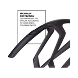 Polisport mudguard set 28 r-mud 32mm - black