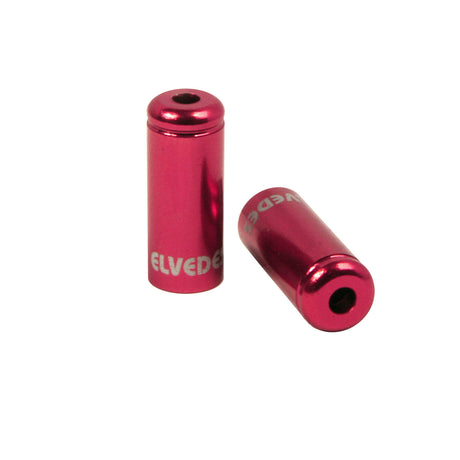 Elvedes cable cap 5mm aluminum red (10 pcs)