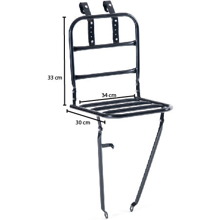 front carrier Transport 30 x 30 cm black